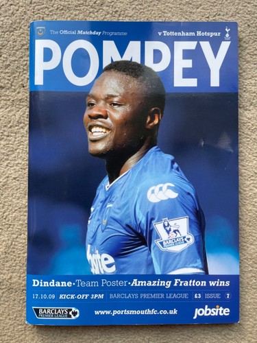 Portsmouth - Tottenham Hotspur - Barclays Premier League - Programm 2009/10