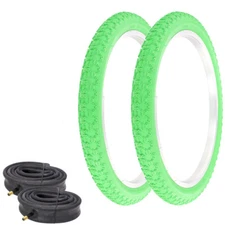 PRO+ TIRES 20 x 2.125 GREEN P-104A W/ HEAVYDUTY TUBES