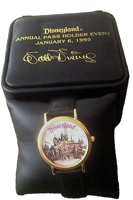 Disneyland Annual Pass Holder Event Watch from January 6, 1995 Disneyland 1995 Pass Holder Watch with Rotating Flying  main image 3