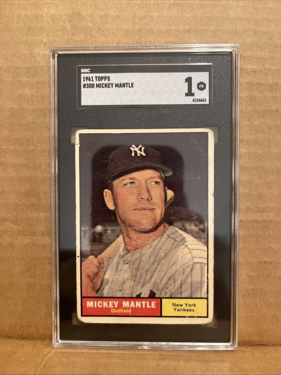 1961 Topps #300 Mickey Mantle SGC 1 | eBay