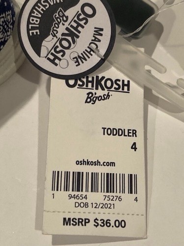 NWT Paisley Floral Toddler Slip-On Loafers Slippers Shoes by OshKosh B’gosh - Picture 2 of 8