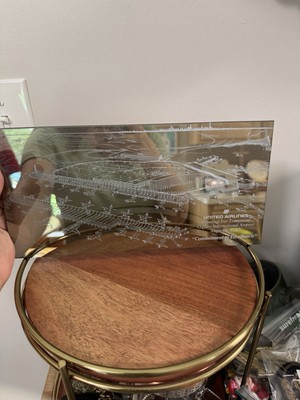 Unique Plaque Mirror United Airlines Commitment To Excellence Award