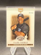2007 Topps Triple Threads Gold #28 Frank Thomas #/99 Toronto Blue Jays