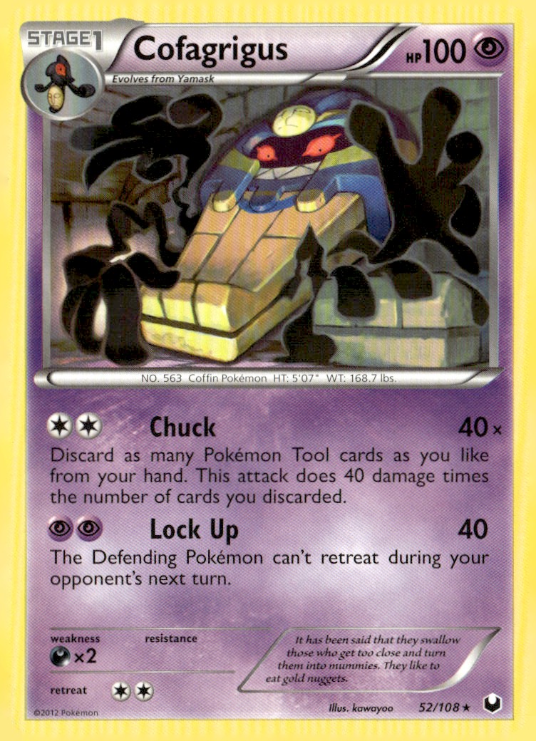 Cofagrigus Rare Dark Explorers 52/108 Pokémon TCG