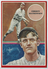1982 SPORTS LEGENDS LIMITED CHRISTY MATHEWSON CARD #7 - RT HANDVILLE ARTWORK
