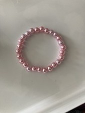 Light Pink Beaded Beads Bracelet