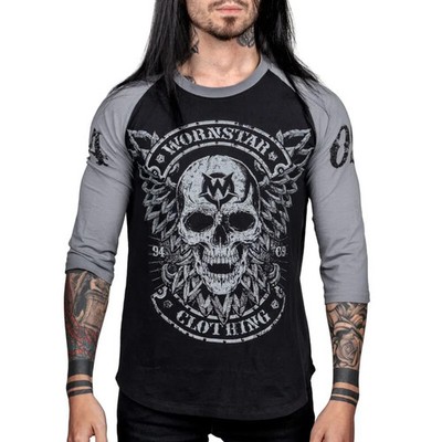 Wornstar Langarmshirt Herren Venegeance Raglan Tee schwarz