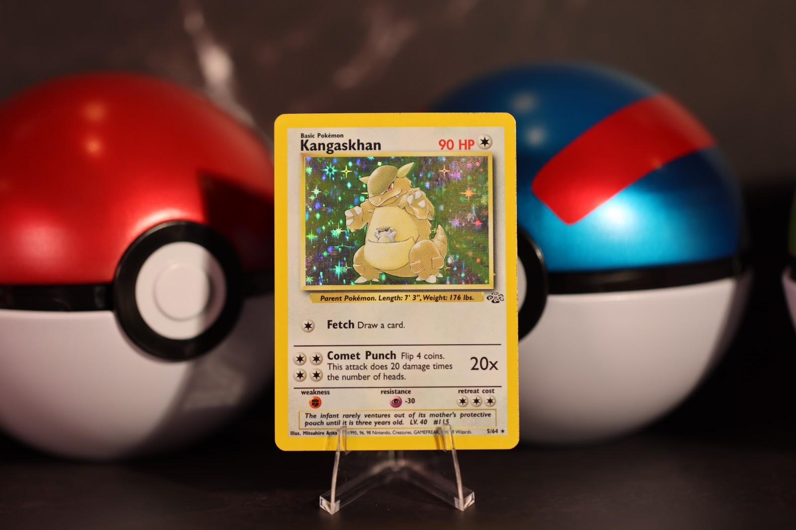 Pokémon TCG Kangaskhan Jungle 5/64 Holo Unlimited Holo Rare