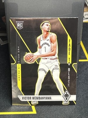 Panini 2023-24 Panini Phoenix Fade to Black Victor Wembanyama RC #11 Spurs