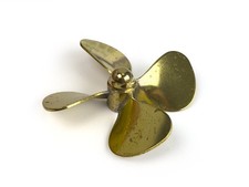 Radio Active Brass Propeller (Classic), 4 Blade, 60mm, M4, RH AS14604R