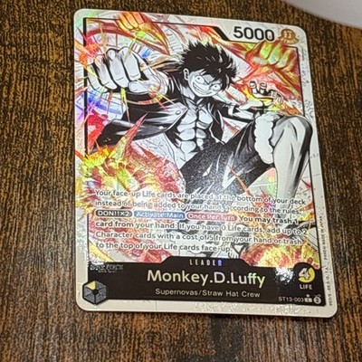 One Piece TCG Monkey D. Luffy Alt Art Leader ST13-003 The Three Brothers English