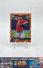2018 Bowman Bryan Mata Chrome Prospects Orange Shimmer Red Sox #/25 SSP