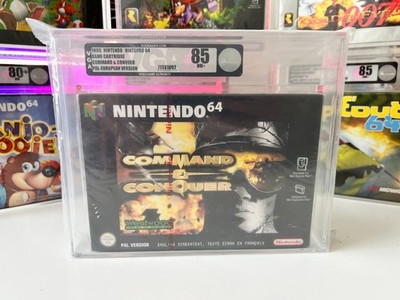 Command & Conquer N64 BRANDNEU ROTER STREIFEN VERSIEGELT! PAL GRADED VGA. LOW POP SELTEN.