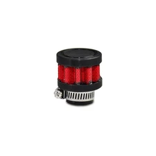 Vibrant Crankcase Breather Element 2139; Red Element w/ Black Cap Cotton Gauze