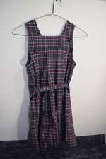 Flynn O'Hara Jumper Dress School Uniform GIRLS 10 Gray Red Yellow White Bk Plaid