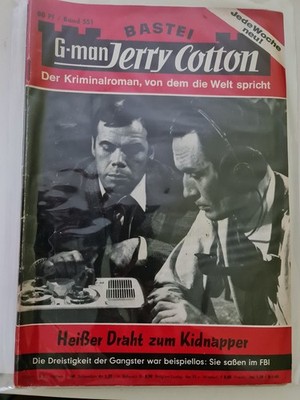 Bastei Jerry Cotton Band 551  Heißer Draht zum Kidnapper  Z 3- 4