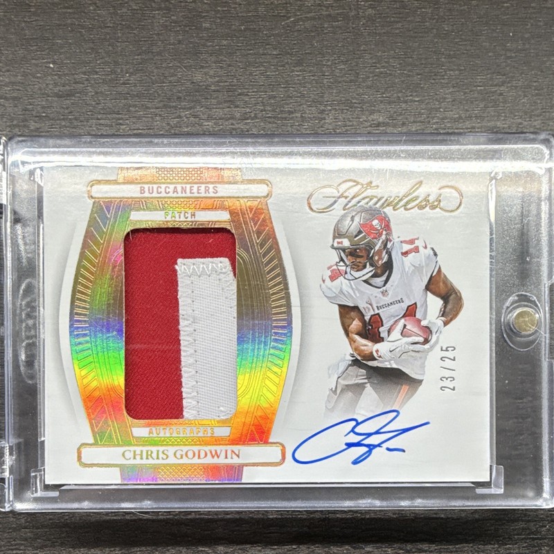 Panini 2024 Flawless Patch Autographs Chris Godwin PA-CGN Buccaneers /25 Auto