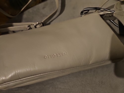 Otto Kern Umhängetasche Leder Hellgrau Tasche N23 - Bild 3 von 6