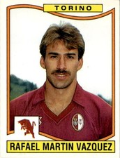 1990-1991 Panini Footballers Figure #336 Rafael Martin Vazquez Turin #
