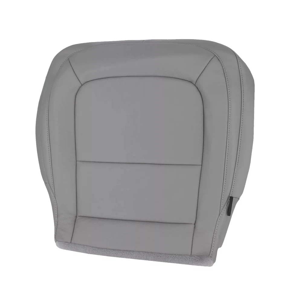 New Gray Driver Passenger Leather Bottom Seat Cover For Chevy Colorado 2015-2022 - Image 3 of 4