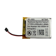 New Replacement Battery for Garmin Fenix 3 / 3 HR Watch 290mAh 361-00034-02
