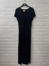 Hush Black Twist Front Midi Length Dress Size Small/ Medium