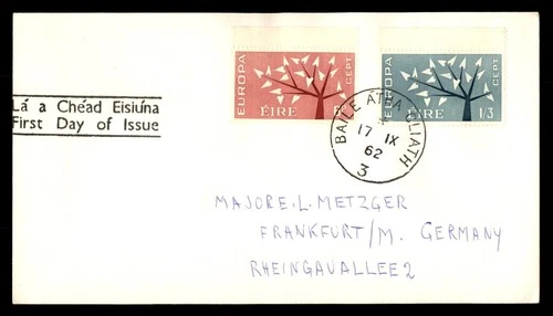 Mayfairstamps Ireland FDC 1962 Tree Europa Cept First Day Cover aax_14009