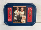 Vintage COCA-COLA Planters Pennant Peanuts Metal Tray 11x15.5"