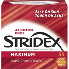 Strength Medicated Pads, Maximum, 55 Count pack,2 pack