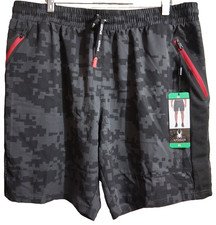 Spyder Active Men s Woven Athletic Shorts Digital Camo Black Size XL NWT