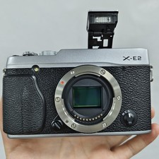 Fujifilm Fuji X-E2 16.3MP Digital Camera Body Only Silver w/ Accessories English