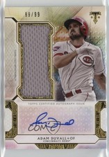 2018 Topps Triple Threads Single Jumbo Relics 89/99 Adam Duvall Auto d4f