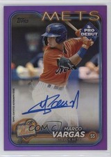 2024 Topps Pro Debut Purple Foil Auto 121/299 Marco Vargas #PD-158 Auto 0z6e