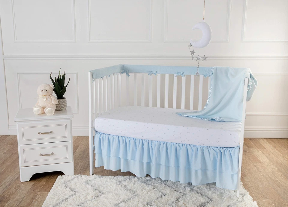 Manta polar con ribete satinado similar a la seda, suave, cálida y acogedora, azul, 30" x 40"... Foto 2 de 4