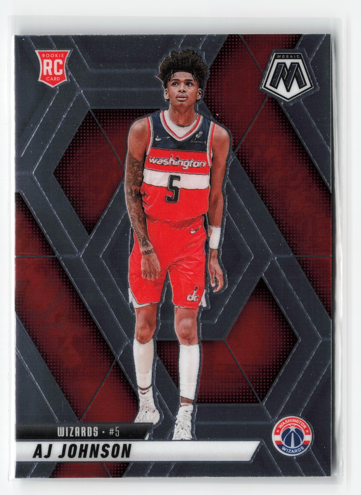 AJ JOHNSON #215 RC 2024-25 PANINI MOSAIC WIZARDS