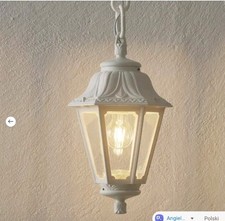 Laterna Traditional 1 Light Hanging Outdoor Porch Lantern White