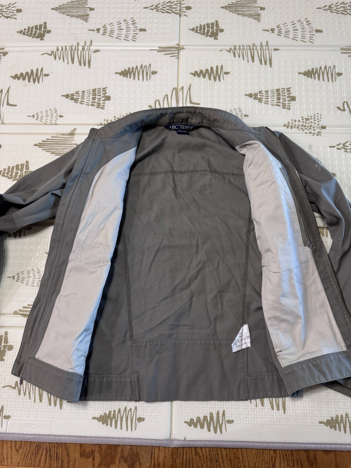 ARC'TERYX Arcteryx Cappotto Cotone Tela Marrone Giacca Lavoro Lavoro S