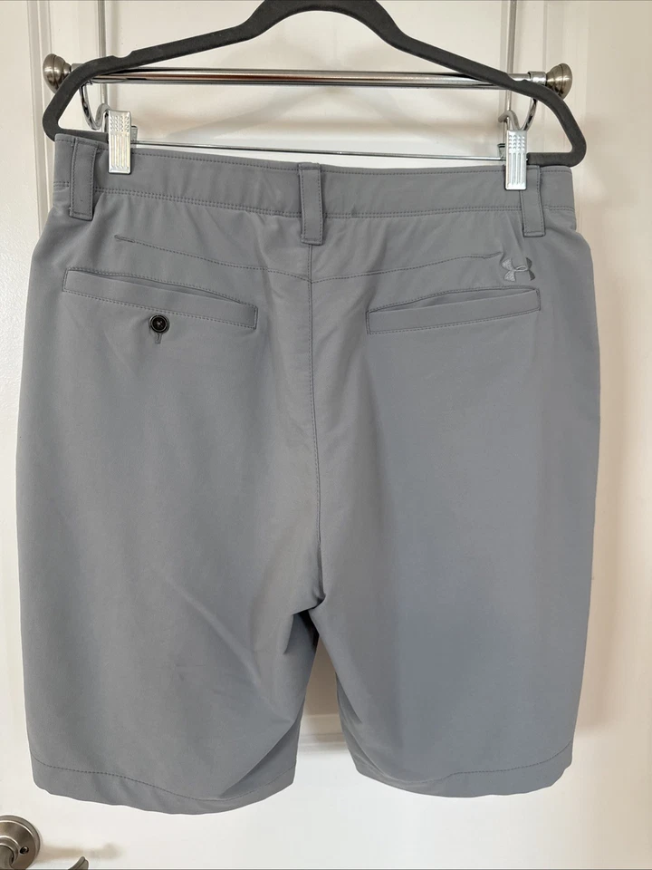 Pantalones Cortos Under Armour Match Play Para Hombre Talla 34 Heat Gear Golf Chino Gris Foto 2 de 4