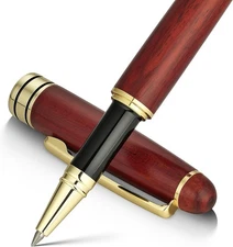 BEILUNER Luxury Wood Ballpoint Pen Writing 1 Count (Pack of 1), Redwood 