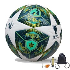 Professional Soccer Ball Size 5, Thermal Bonded Waterproof PU Match-Quality T...