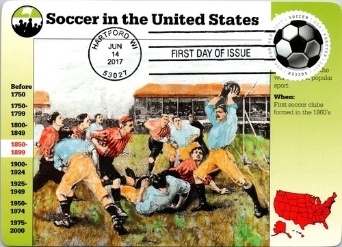 Dr Jim Stamps Maximum Card Soccer Ball Usa Forever Fdc