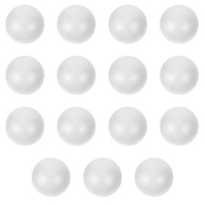 15Pcs White Solid Polystyrene Balls for DIY Crafting Wedding and Party Use
