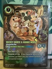 Disney Lorcana Attack Of The Vine Mickey Minnie Mouse Adventuring Duo ENCHANTED
