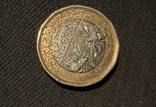 2023 Great Britain One Pound £1 Coin King Charles III Floral Reverse