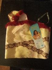 NEW Disney Moana 1 piece Costume Girls Size 4-6x Dress Up Jakks Pacific