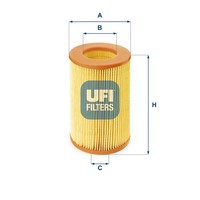 Ufi Luftfilter 27.386.00 Filtereinsatz FüR Smart Fortwo City 450 330 352 353 432