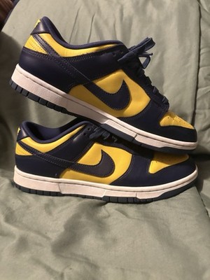 SIZE 8M - Nike Dunk Low Retro Varsity Maize/Midnight Navy