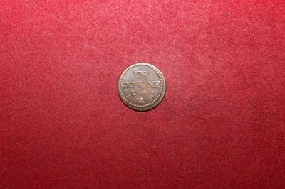 monnaie de 1 centime dupré de l'an 8A en cuivre - Photo 1/2