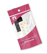 NWT-More of Me to Love Bra Extenders, 3-Pack, 2 Hooks/3 Rows