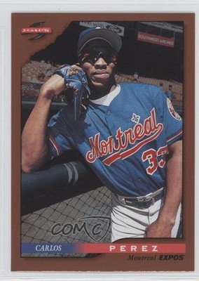 1996 Score Dugout Collection Series 1 Carlos Perez #83 0e3